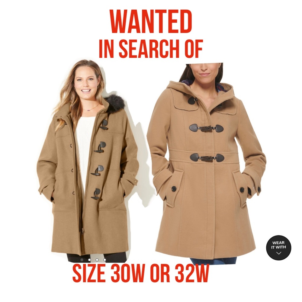 WANTED- IN SEARCH OF : Toggle women coat